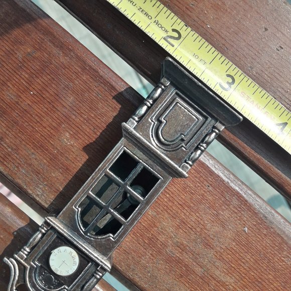 Mini Dollhouse Clock Cast Iron Pencil Sharpener Vintage Grandfather Clock - Picture 4 of 11